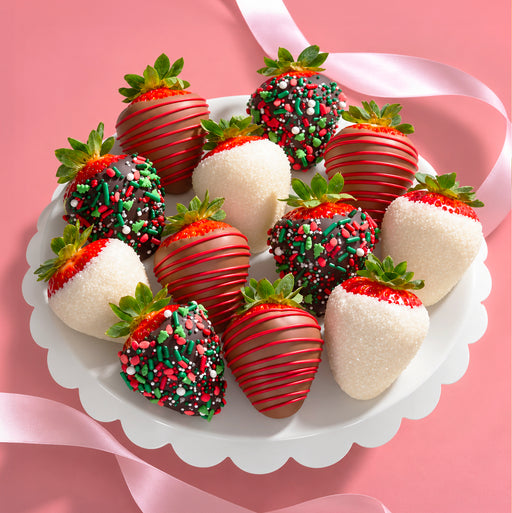 Have a Berry Christmas Dipped Strawberries